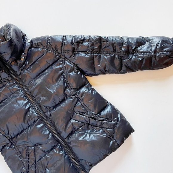 • S13 Gloss Black Down Puffer Coat • Size 6 - Picture 2 of 9